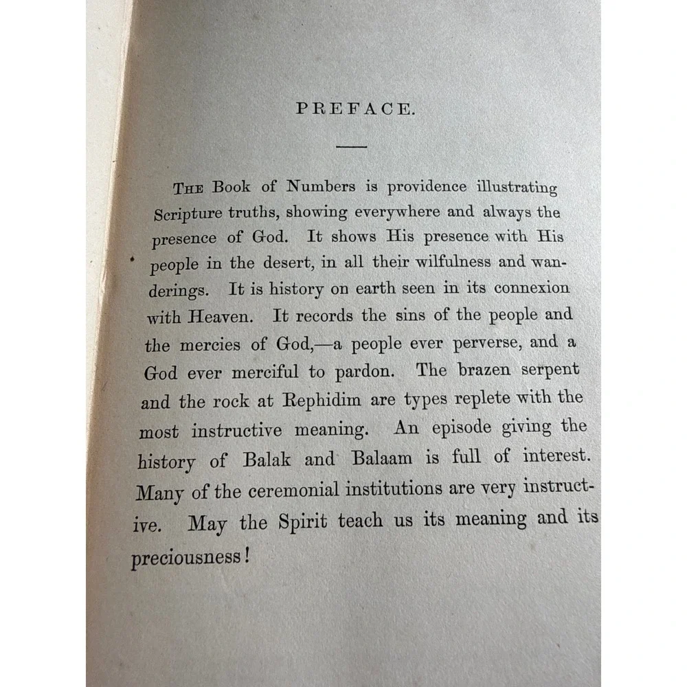 Sabbath Morning Readings Old Testament Book of Numbers John Cumming 1855 Antique - Picture 11 of 13